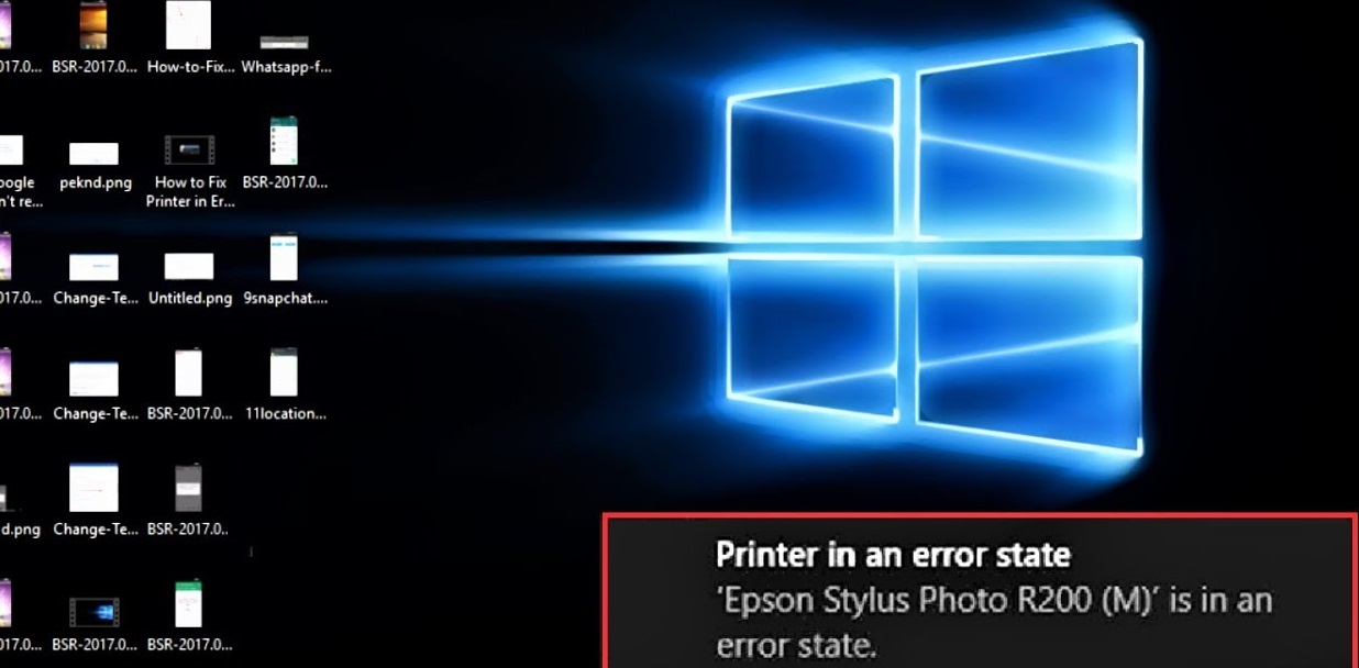 Printer-in-error-State