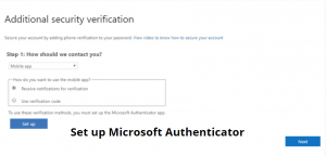 Setup Authenticator